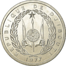 Moneta, Gibuti, 2 Francs, 1977, Paris, SPL, Alluminio, KM:21