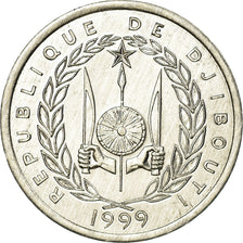 Coin, Djibouti, Franc, 1999, Paris, MS(63), Aluminum, KM:20