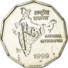 Moneta, REPUBBLICA DELL’INDIA, 2 Rupees, 1999, BB, Rame-nichel, KM:121.4