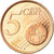 Moneta, Cypr, 5 Euro Cent, 2008, MS(63), Miedź platerowana stalą, KM:80