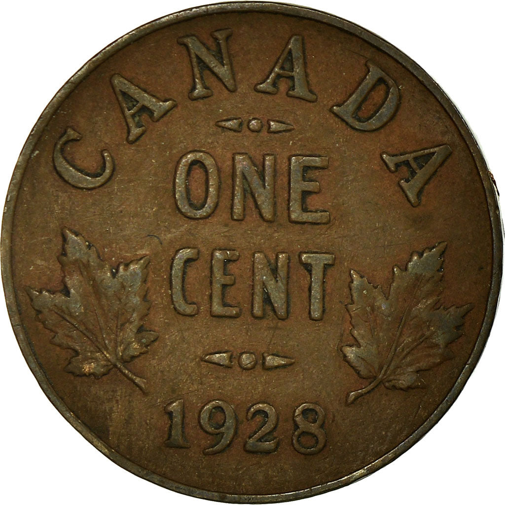 Münze, Kanada, George V, Cent, 1928, Royal Canadian Mint, Ottawa, SS, Bronze