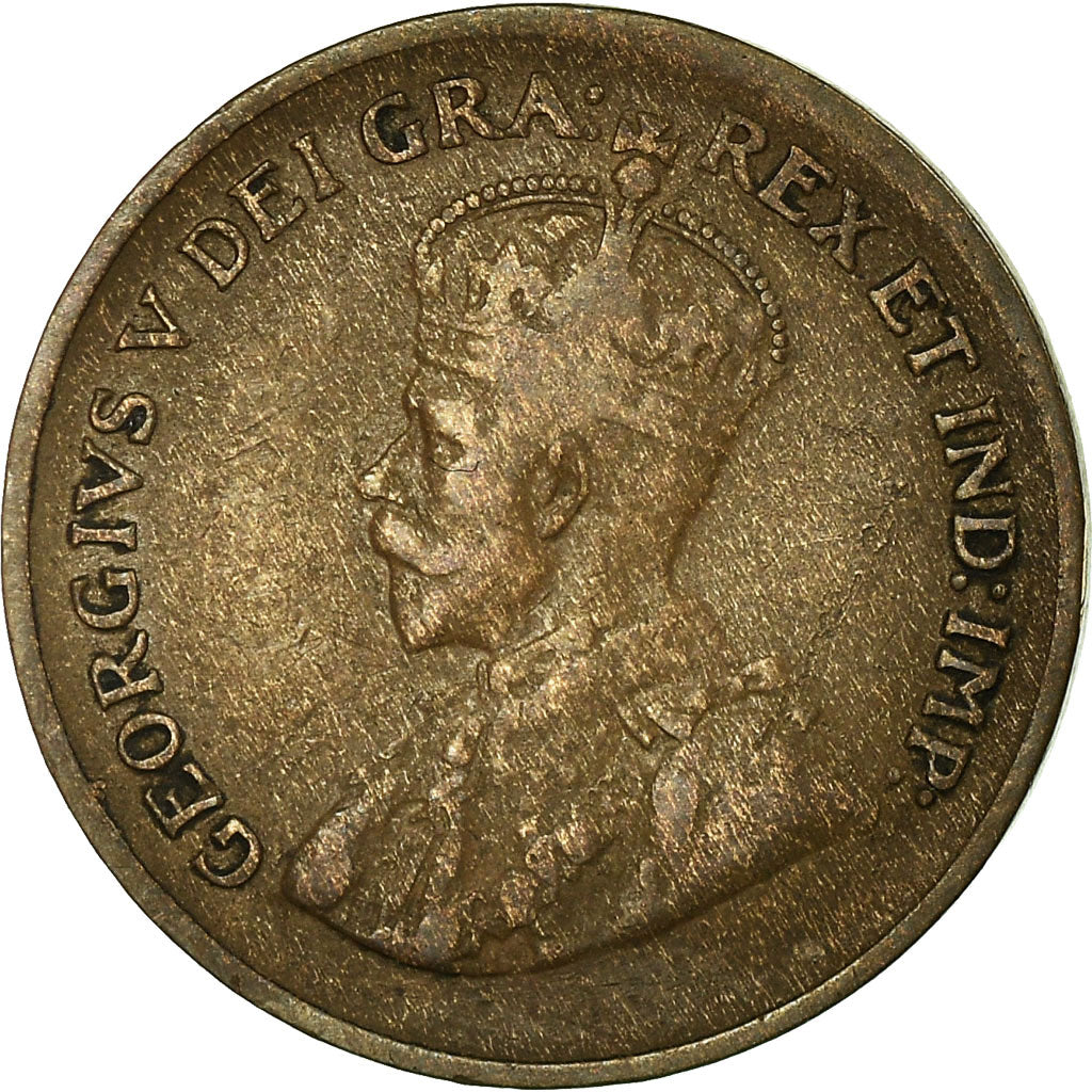 Moneta, Canada, George V, Cent, 1927, Royal Canadian Mint, Ottawa, MB+, Bronzo