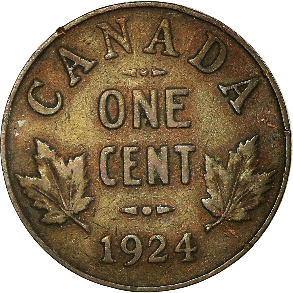 Münze, Kanada, George V, Cent, 1924, Royal Canadian Mint, Ottawa, SS, Bronze