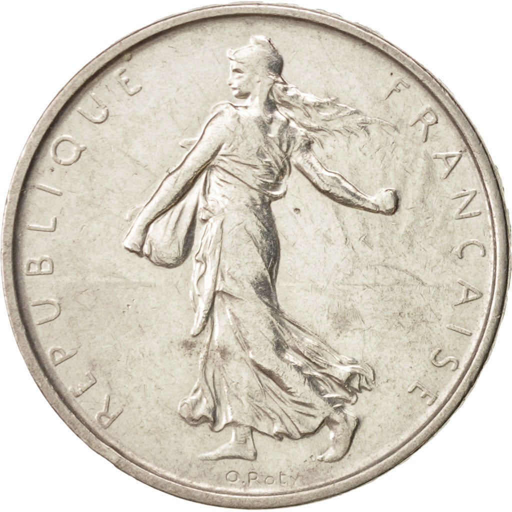 France, Semeuse, 5 Francs, 1963, Paris, AU(55-58), Silver, KM:926, Gadoury:770