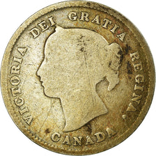 Moneta, Canada, Victoria, 5 Cents, 1899, MB, Argento, KM:2