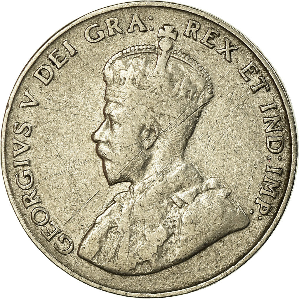 Moneta, Canada, George V, 5 Cents, 1922, Royal Canadian Mint, Ottawa, MB+
