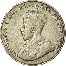 Moneta, Canada, George V, 5 Cents, 1922, Royal Canadian Mint, Ottawa, MB+