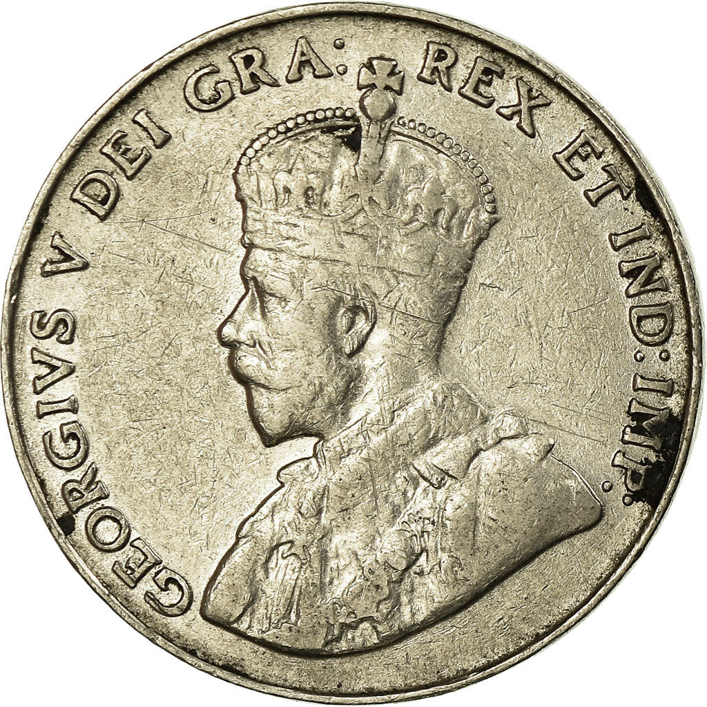 Moneta, Canada, George V, 5 Cents, 1932, Royal Canadian Mint, Ottawa, BB