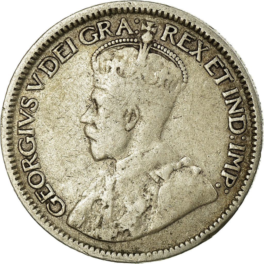 Münze, Kanada, George V, 10 Cents, 1919, Royal Canadian Mint, Ottawa, S+