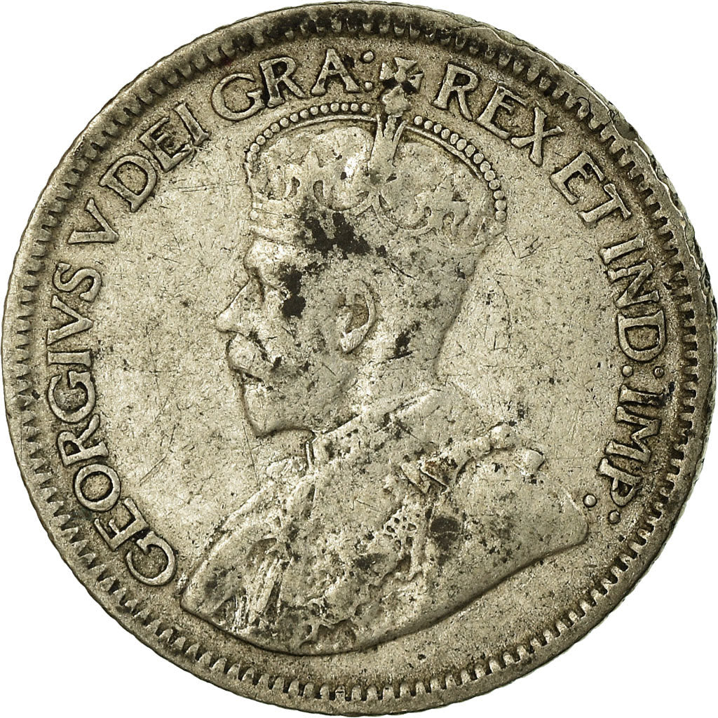 Moneta, Canada, George V, 10 Cents, 1936, Royal Canadian Mint, Ottawa, MB