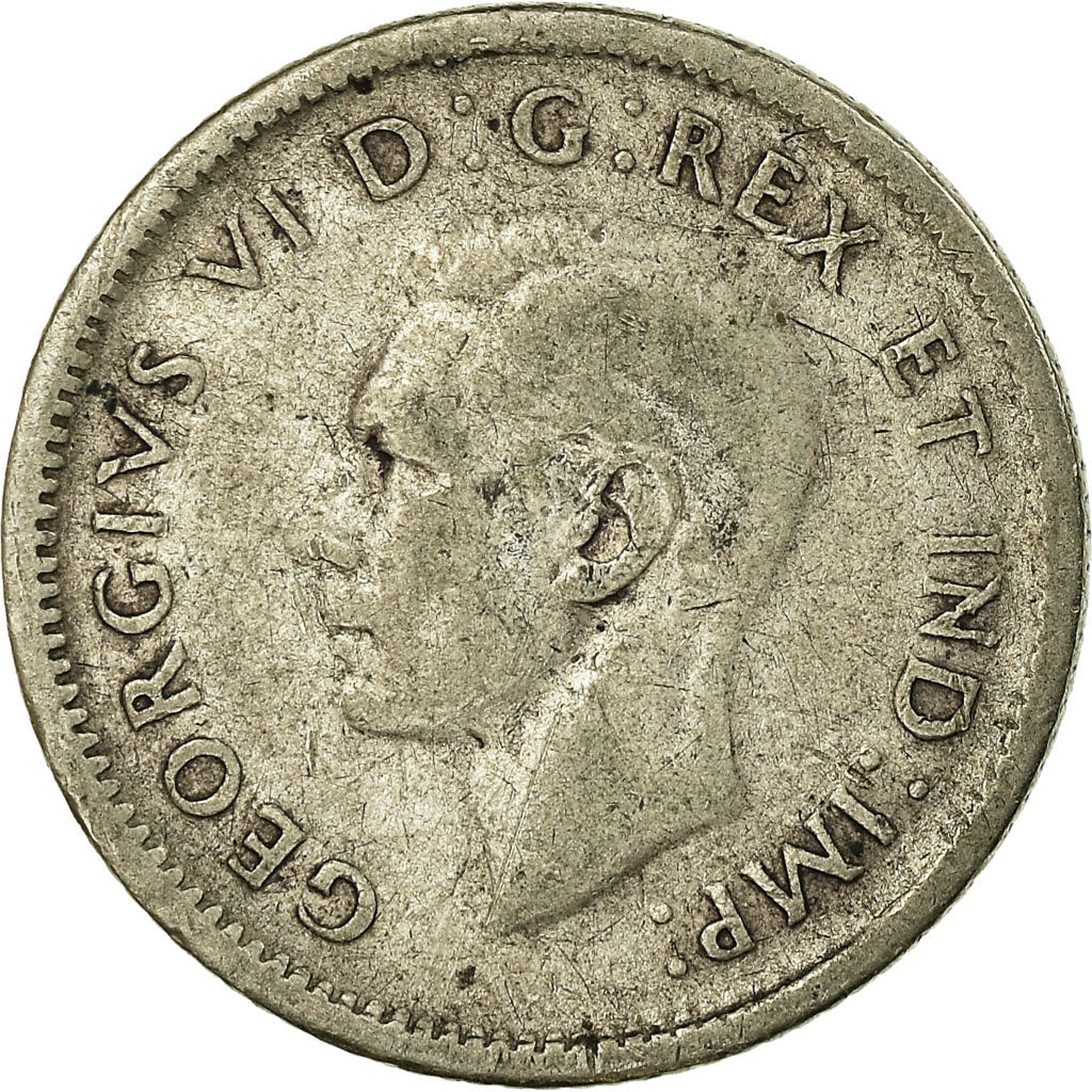 Coin, Canada, George VI, 10 Cents, 1944, Royal Canadian Mint, Ottawa, VF(20-25)