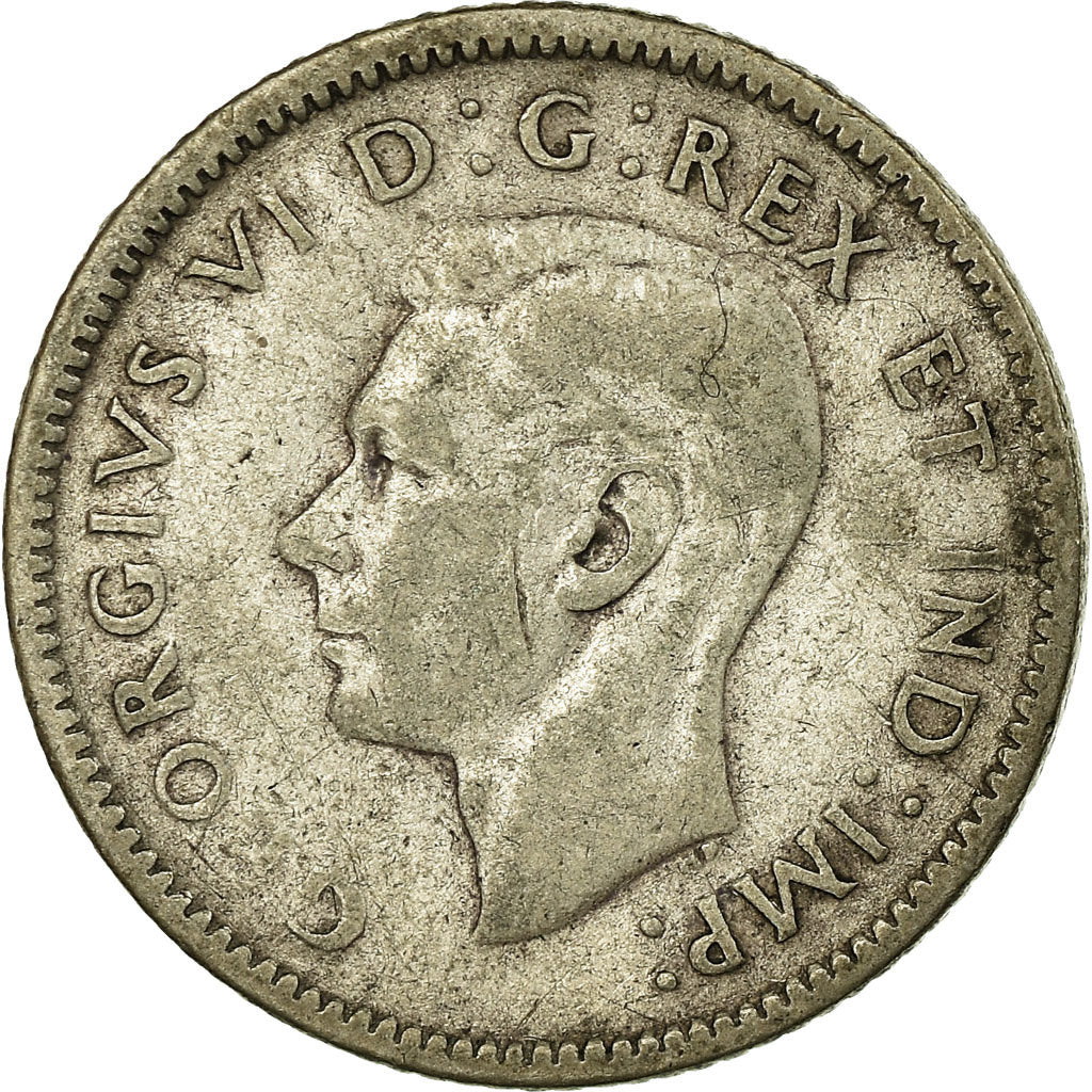 Münze, Kanada, George VI, 10 Cents, 1947, Royal Canadian Mint, Ottawa, S+