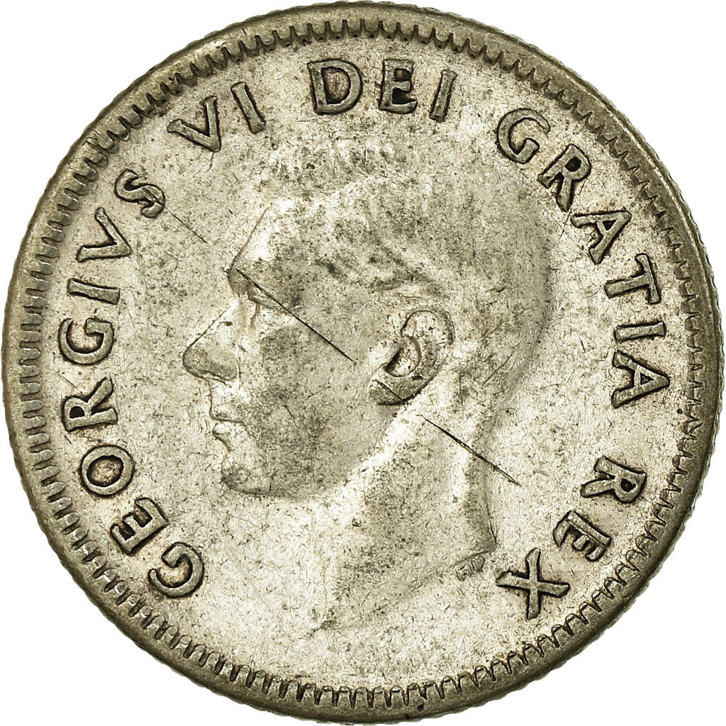 Münze, Kanada, George VI, 10 Cents, 1949, Royal Canadian Mint, Ottawa, S+