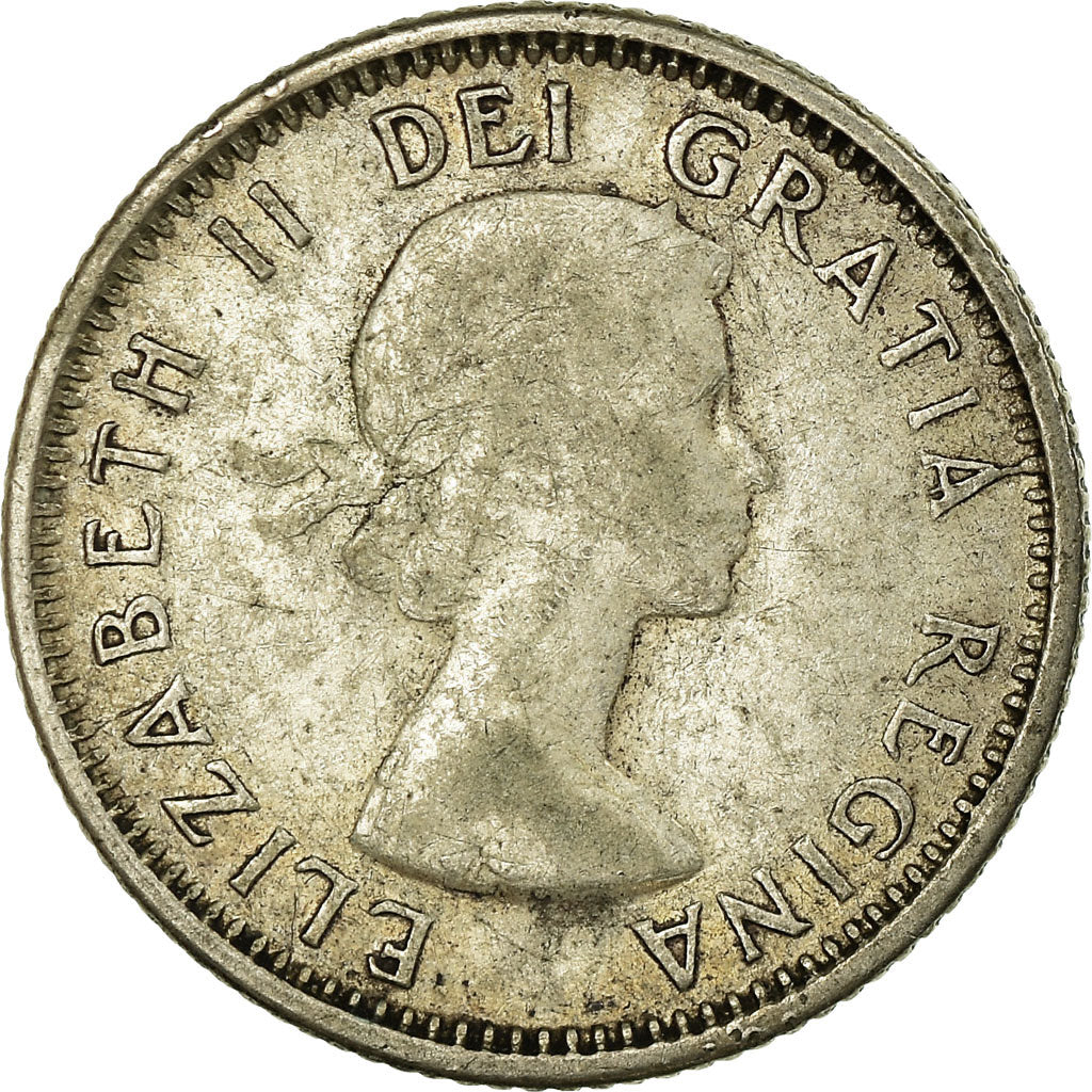 Monnaie, Canada, Elizabeth II, 10 Cents, 1954, Royal Canadian Mint, Ottawa, TB+