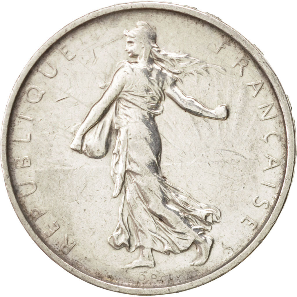 France, Semeuse, 5 Francs, 1967, Paris, AU(55-58), Silver, KM:926, Gadoury:770