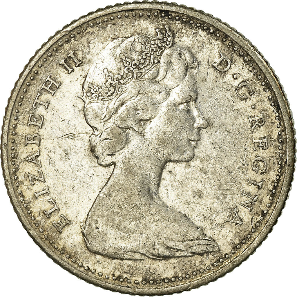 Münze, Kanada, Elizabeth II, 10 Cents, 1965, Royal Canadian Mint, Ottawa, S+