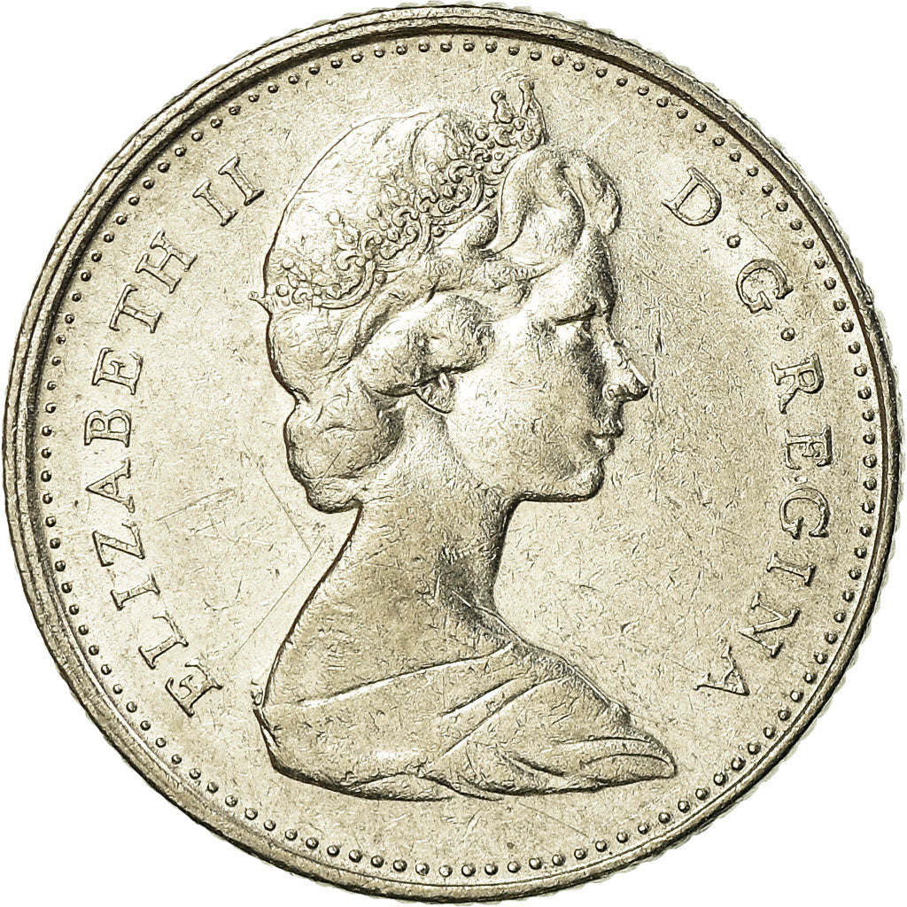 Moneta, Canada, Elizabeth II, 10 Cents, 1969, Royal Canadian Mint, Ottawa, BB