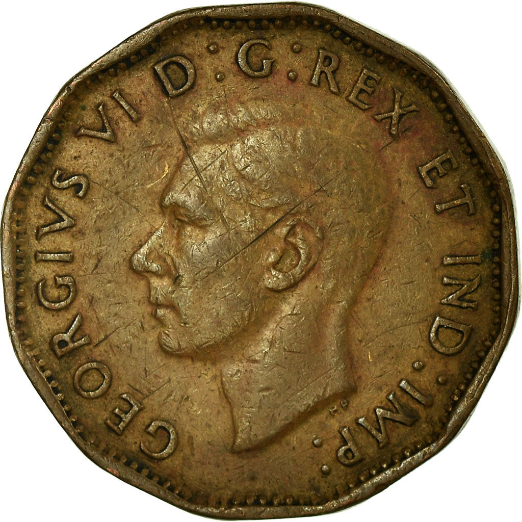 Moneta, Canada, George VI, 5 Cents, 1943, Royal Canadian Mint, Ottawa, BB