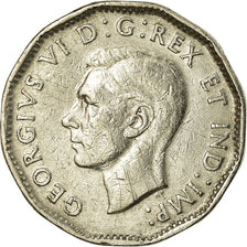 Monnaie, Canada, George VI, 5 Cents, 1947, Royal Canadian Mint, Ottawa, TTB