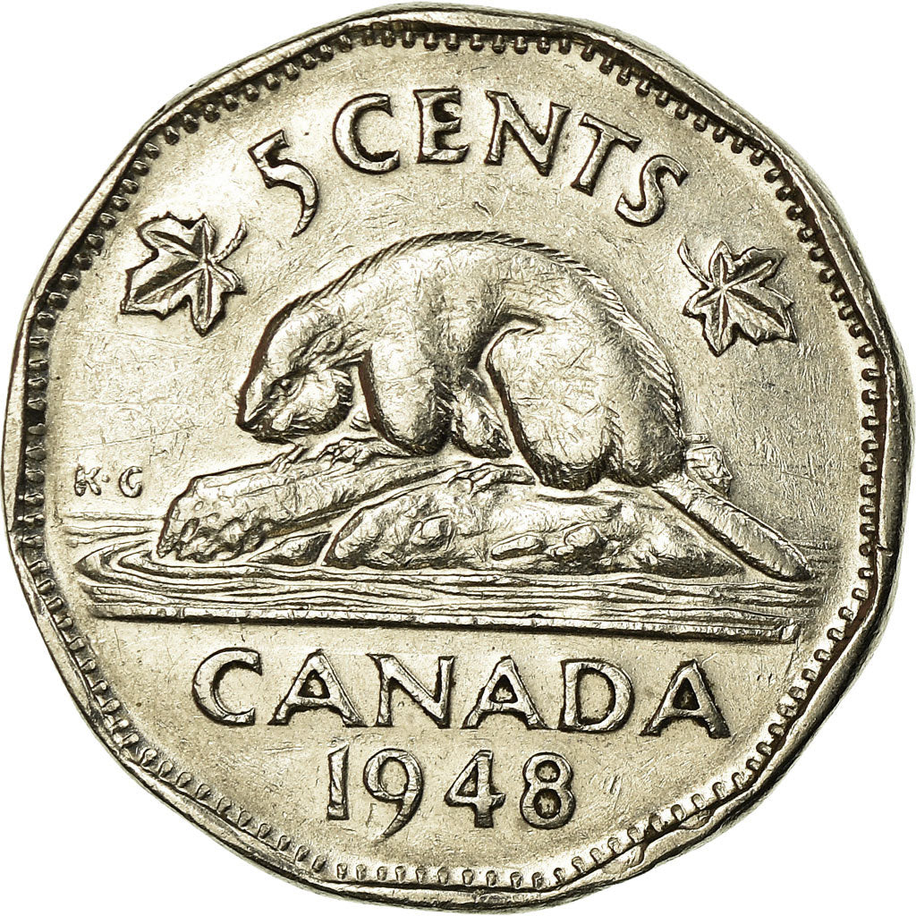 Münze, Kanada, George VI, 5 Cents, 1948, Royal Canadian Mint, Ottawa, SS