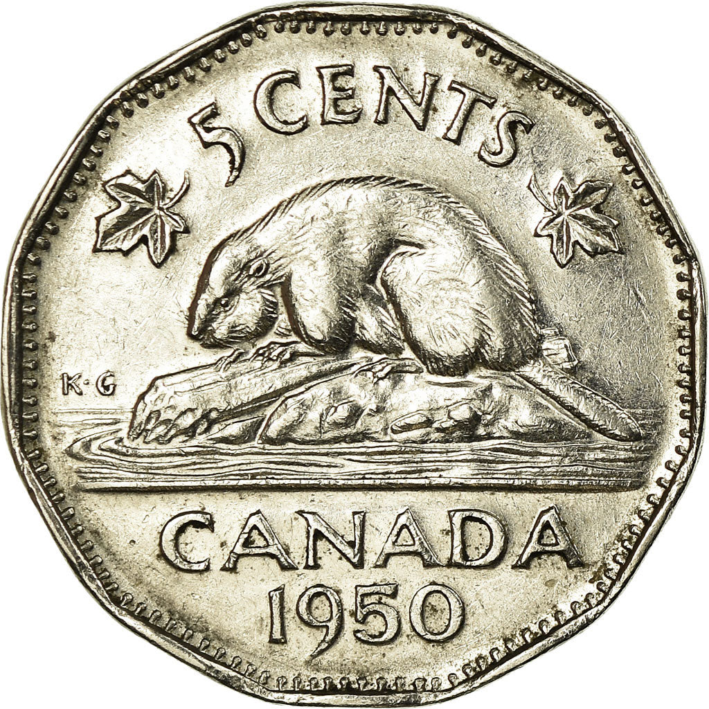 Münze, Kanada, George VI, 5 Cents, 1950, Royal Canadian Mint, Ottawa, SS+