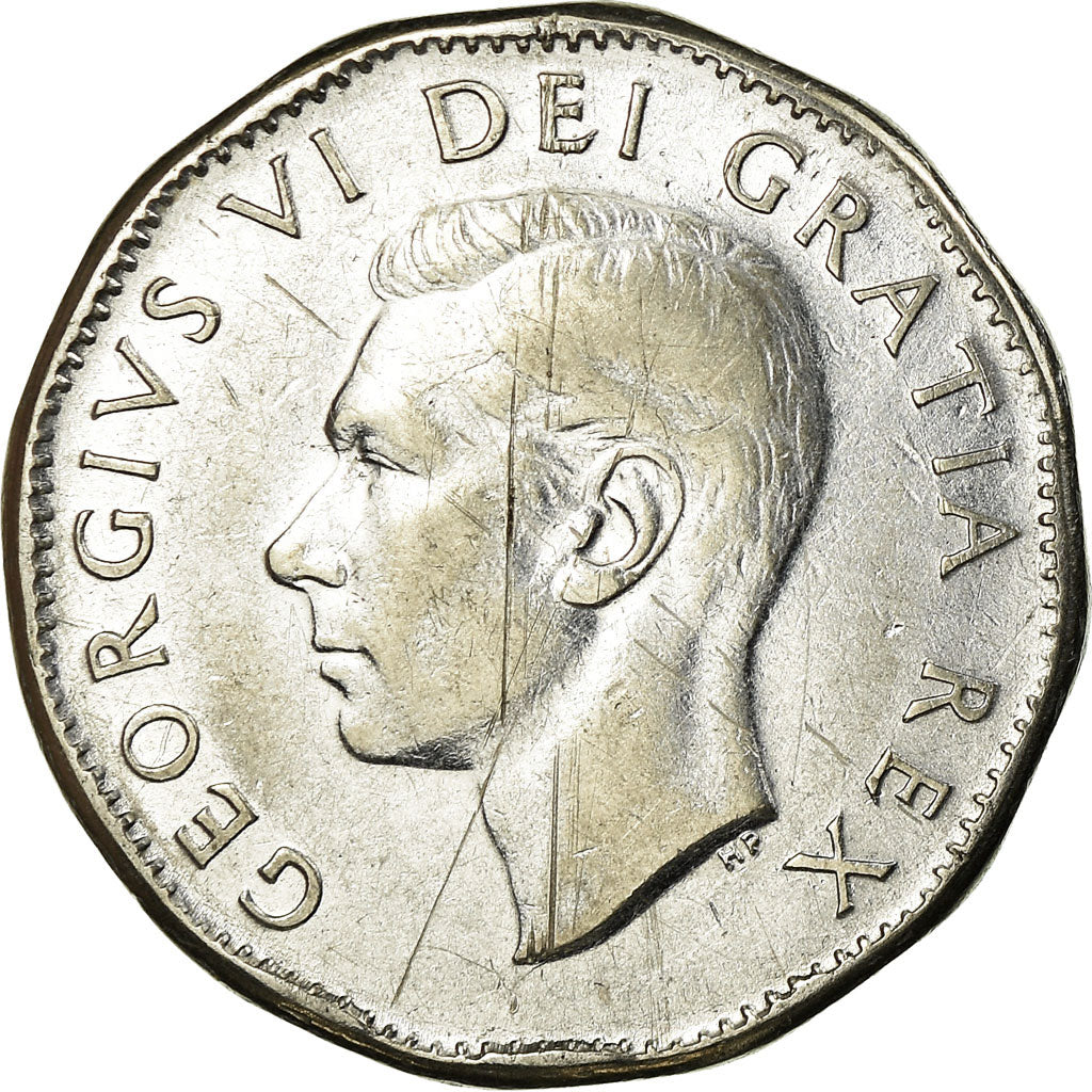 Moneta, Canada, George VI, 5 Cents, 1951, Royal Canadian Mint, Ottawa, BB
