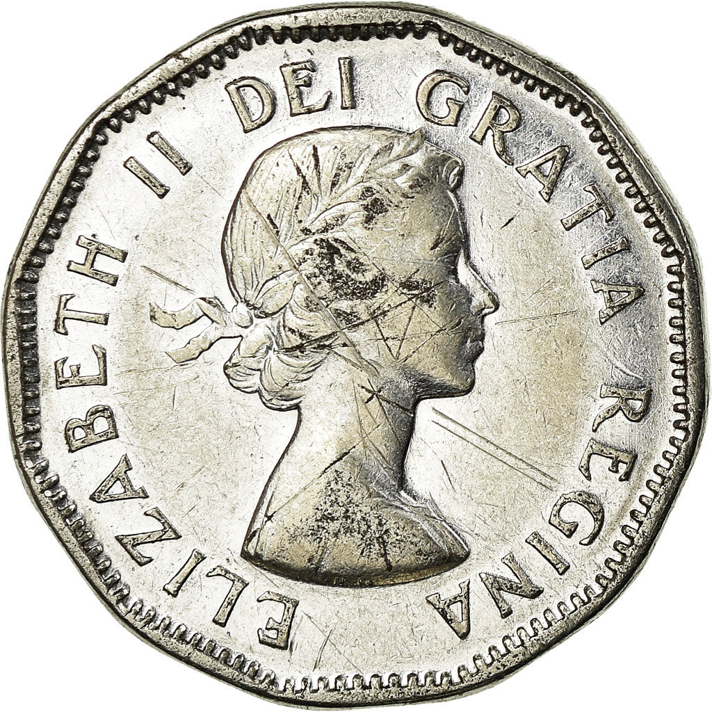 Moneta, Canada, Elizabeth II, 5 Cents, 1954, Royal Canadian Mint, Ottawa, BB