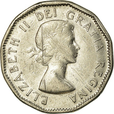 Moneta, Canada, Elizabeth II, 5 Cents, 1957, Royal Canadian Mint, Ottawa, BB