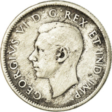 Moneta, Canada, George VI, 25 Cents, 1941, Royal Canadian Mint, Ottawa, BB