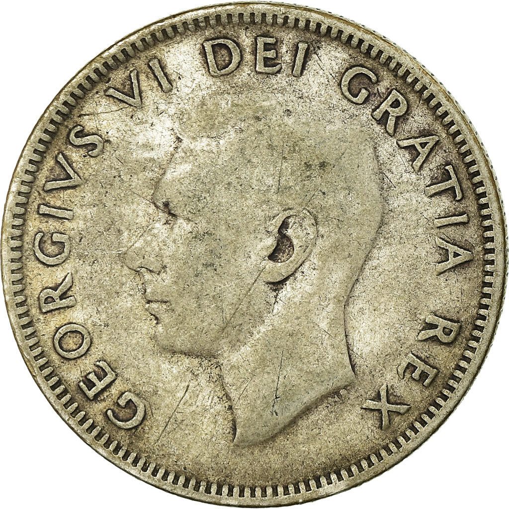 Münze, Kanada, George VI, 25 Cents, 1951, Royal Canadian Mint, Ottawa, S