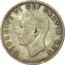 Münze, Kanada, George VI, 25 Cents, 1951, Royal Canadian Mint, Ottawa, S
