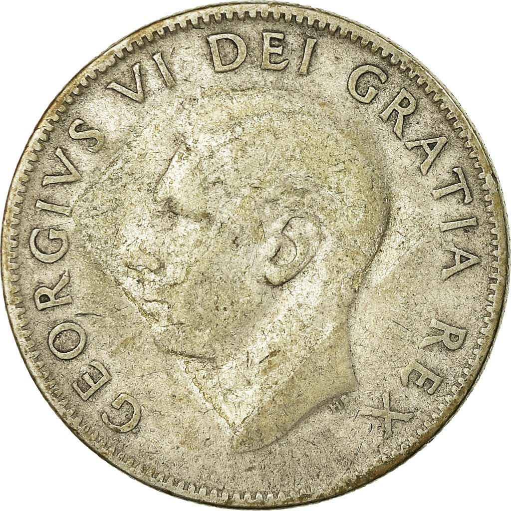 Münze, Kanada, George VI, 25 Cents, 1952, Royal Canadian Mint, Ottawa, S