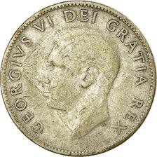 Münze, Kanada, George VI, 25 Cents, 1952, Royal Canadian Mint, Ottawa, S