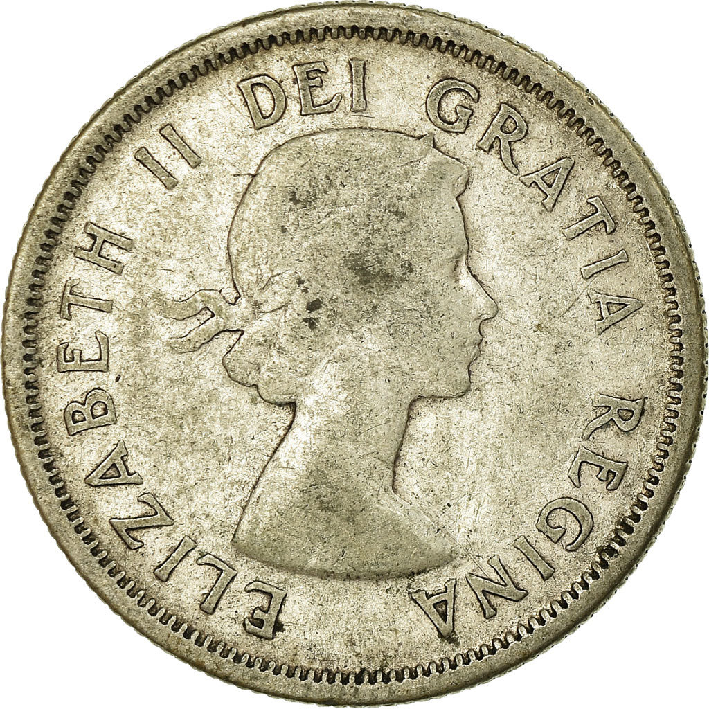 Münze, Kanada, Elizabeth II, 25 Cents, 1957, Royal Canadian Mint, Ottawa, S+