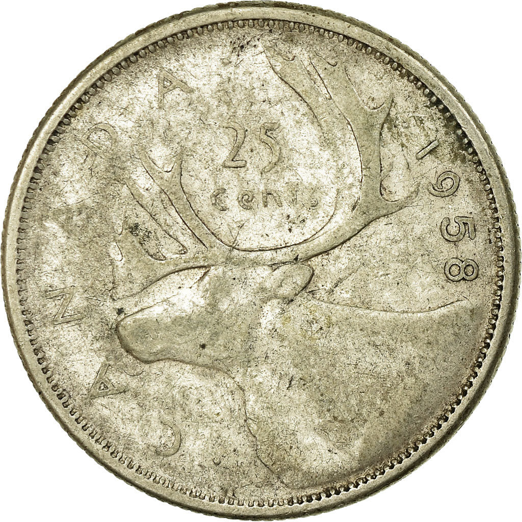Münze, Kanada, Elizabeth II, 25 Cents, 1958, Royal Canadian Mint, Ottawa, S