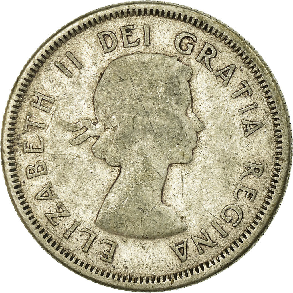Münze, Kanada, Elizabeth II, 25 Cents, 1960, Royal Canadian Mint, Ottawa, S