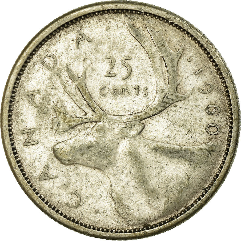 Münze, Kanada, Elizabeth II, 25 Cents, 1960, Royal Canadian Mint, Ottawa, S