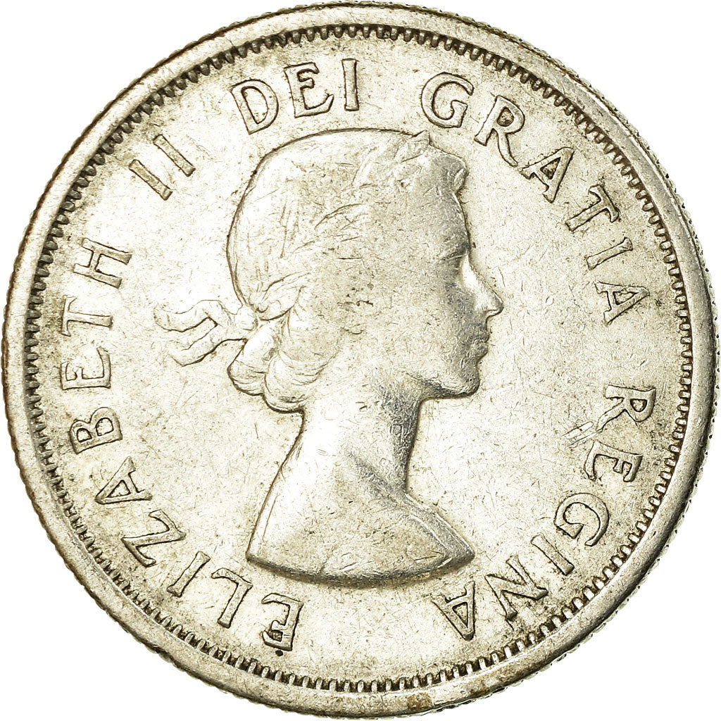 Moneta, Canada, Elizabeth II, 25 Cents, 1962, Royal Canadian Mint, Ottawa, MB+