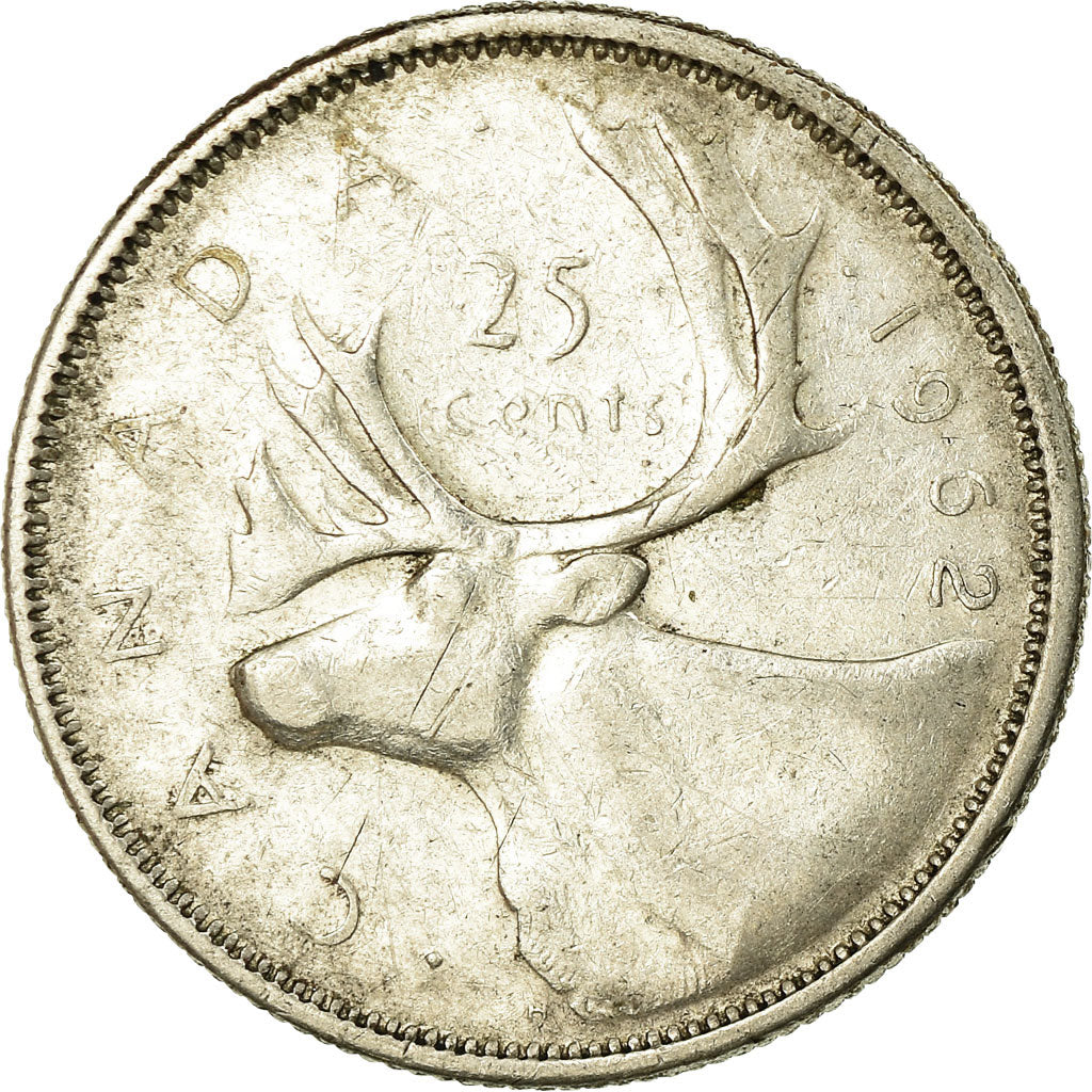 Moneta, Canada, Elizabeth II, 25 Cents, 1962, Royal Canadian Mint, Ottawa, MB+