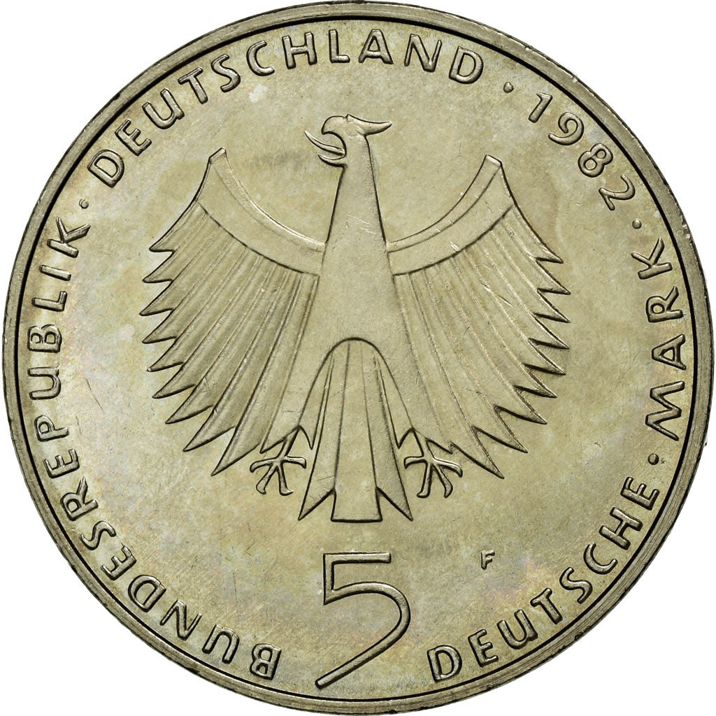 Coin, GERMANY - FEDERAL REPUBLIC, 5 Mark, 1982, Stuttgart, Germany, MS(60-62)