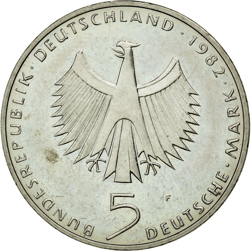 Coin, GERMANY - FEDERAL REPUBLIC, 5 Mark, 1982, Stuttgart, Germany, MS(60-62)