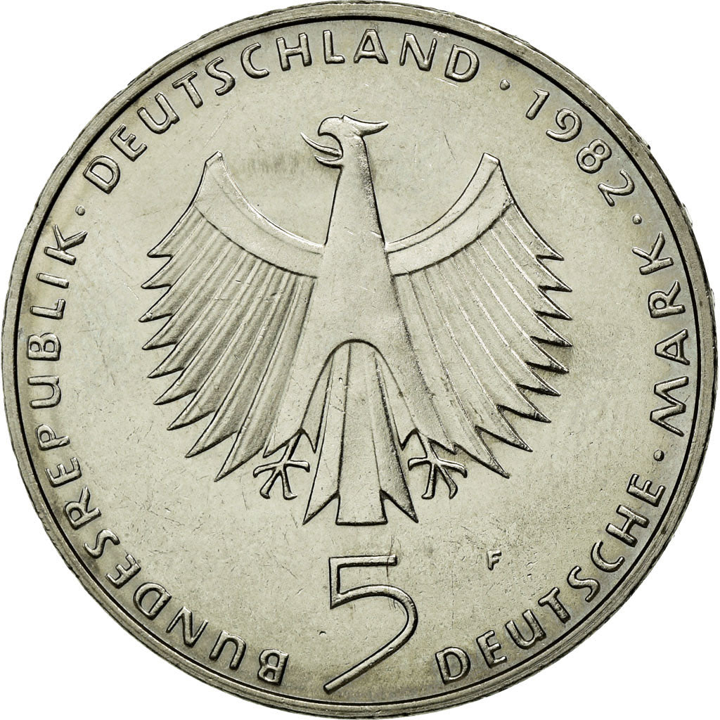 Coin, GERMANY - FEDERAL REPUBLIC, 5 Mark, 1982, Stuttgart, Germany, MS(60-62)