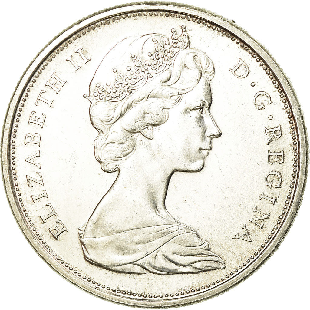 Moneta, Canada, Elizabeth II, 50 Cents, 1967, Royal Canadian Mint, Ottawa