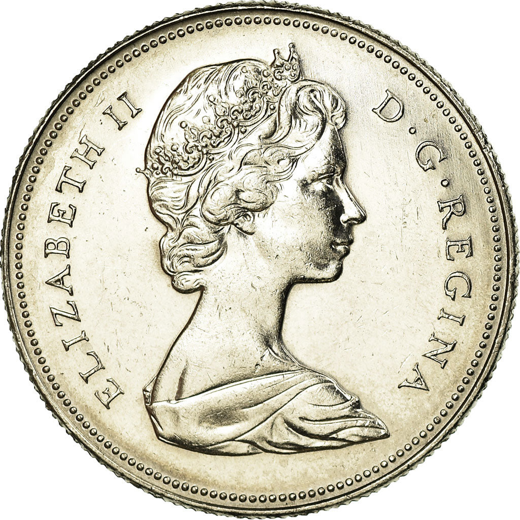 Moneta, Canada, Elizabeth II, 50 Cents, 1968, Royal Canadian Mint, Ottawa, BB+