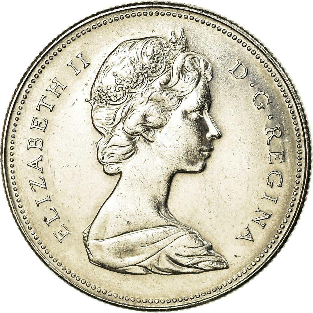 Moeda, Canadá, Elizabeth II, 50 Cents, 1971, Royal Canadian Mint, Ottawa