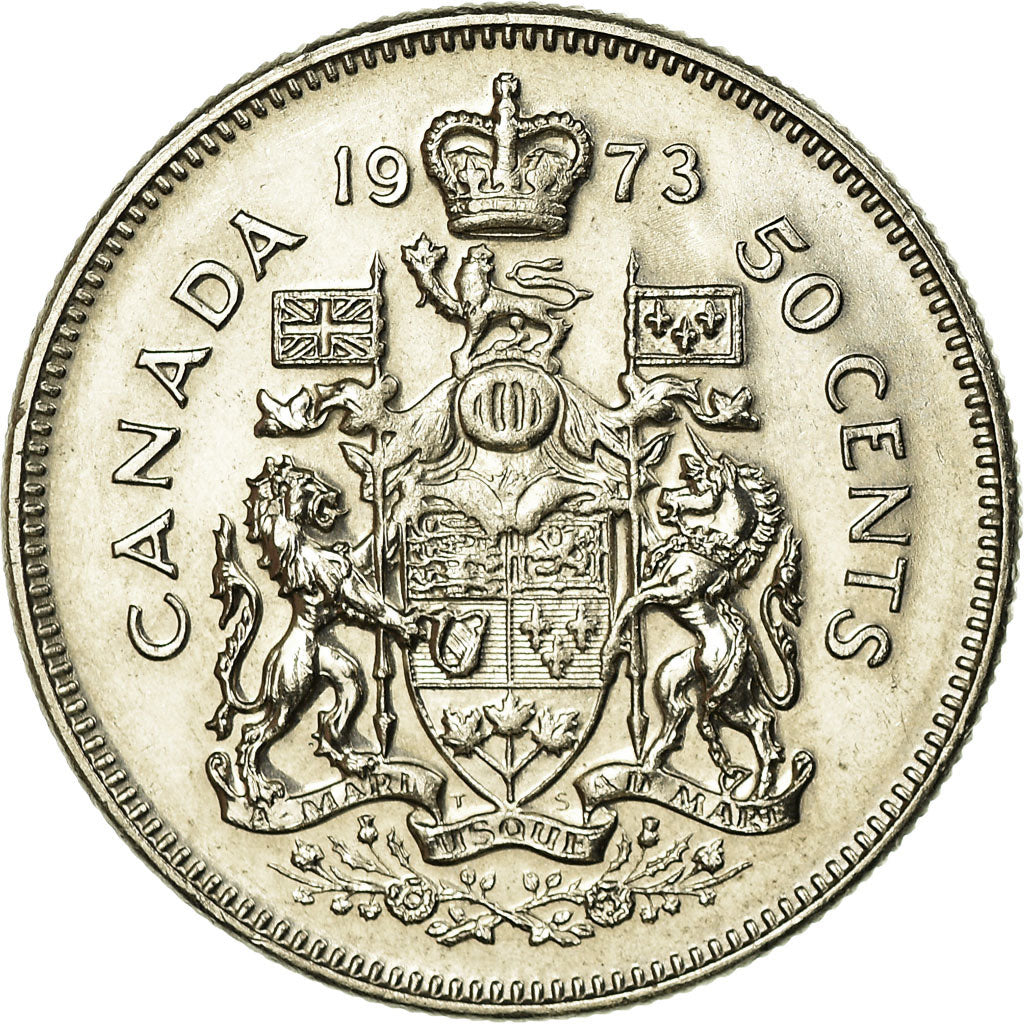 Munten, Canada, Elizabeth II, 50 Cents, 1973, Royal Canadian Mint, Ottawa, ZF