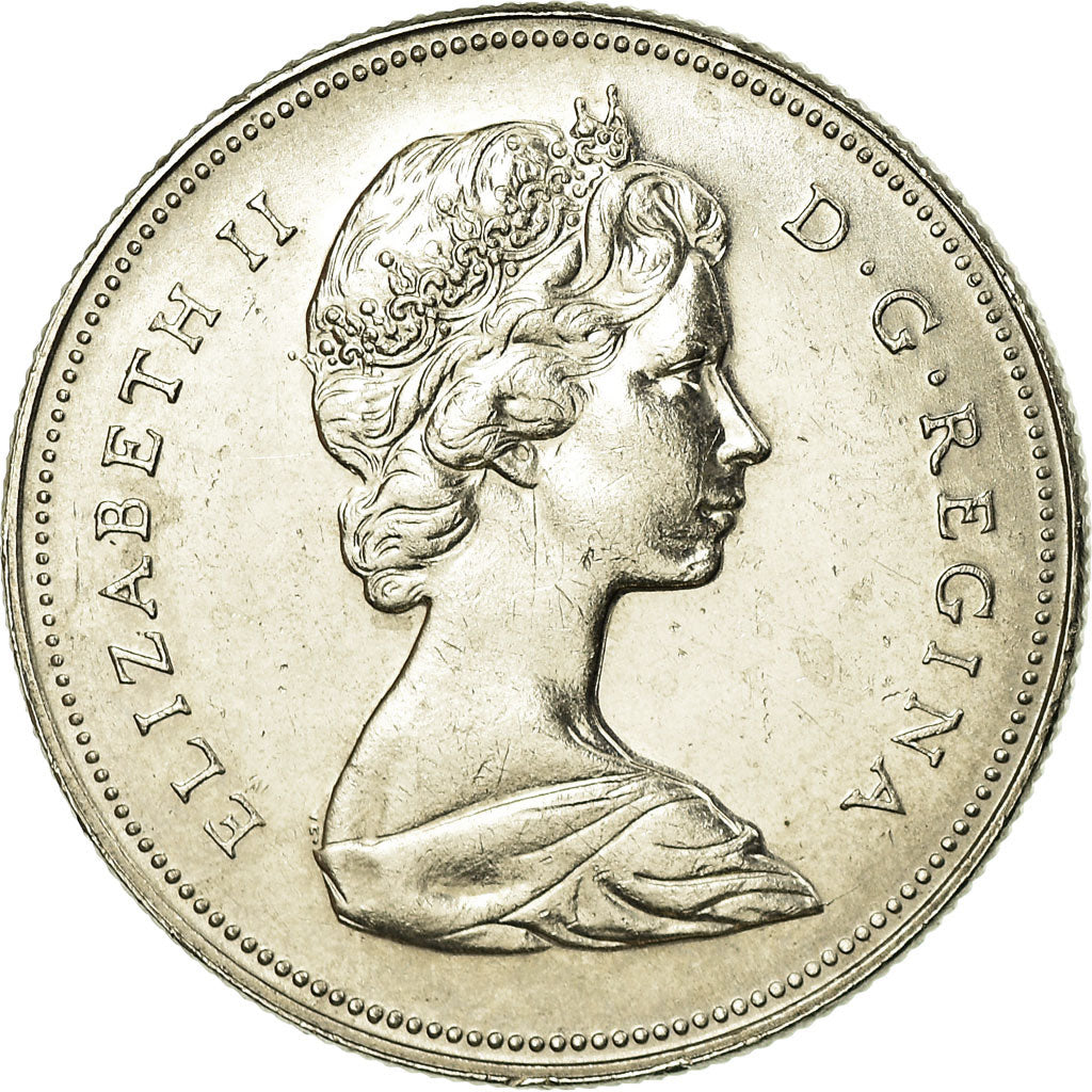Moeda, Canadá, Elizabeth II, 50 Cents, 1975, Royal Canadian Mint, Ottawa