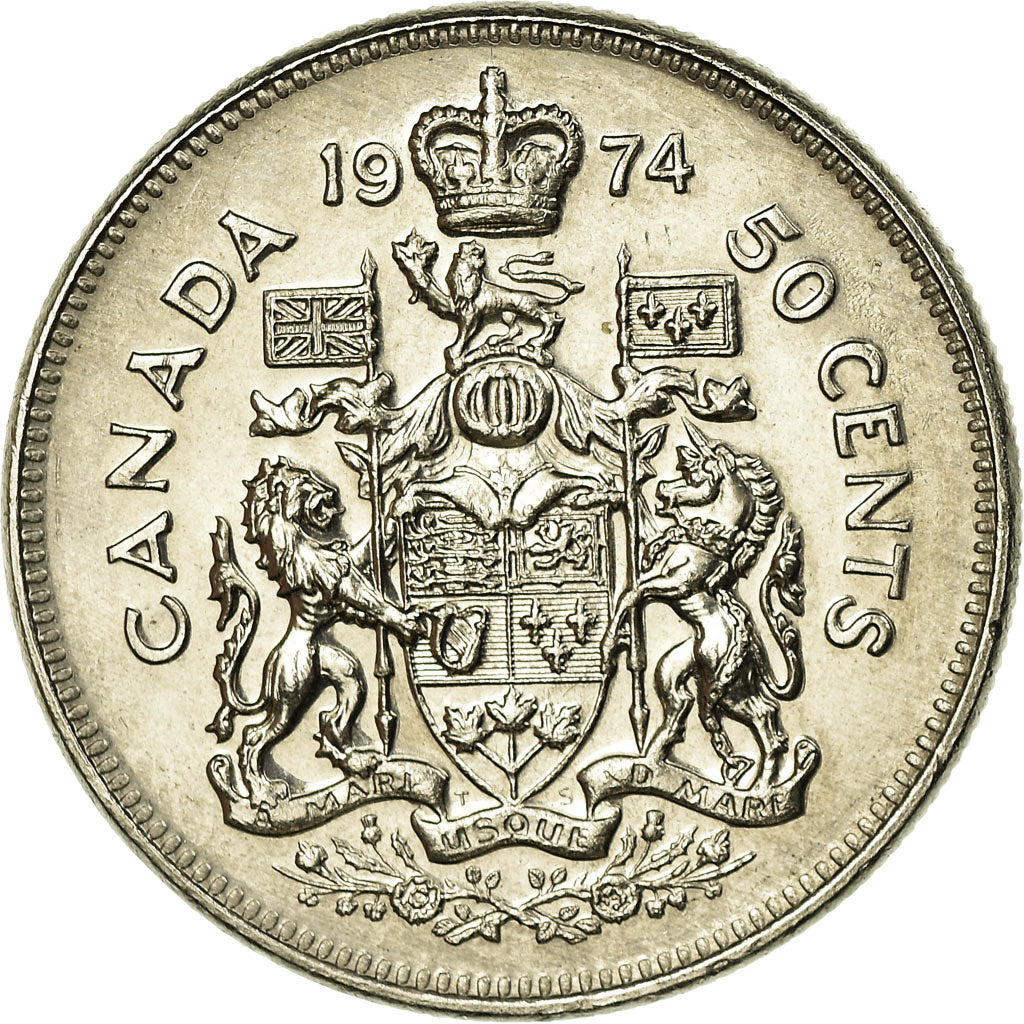Münze, Kanada, Elizabeth II, 50 Cents, 1974, Royal Canadian Mint, Ottawa, SS+