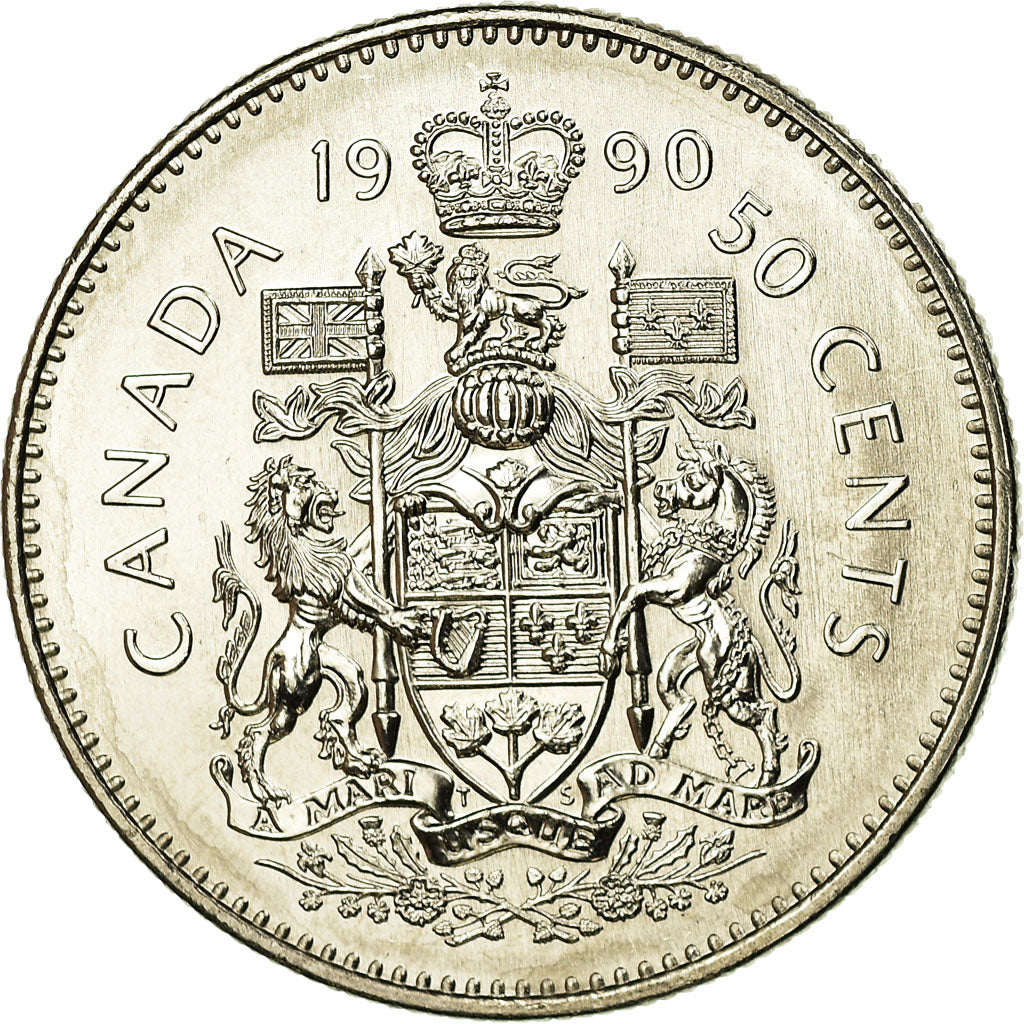 Münze, Kanada, Elizabeth II, 50 Cents, 1990, Royal Canadian Mint, Ottawa, UNZ