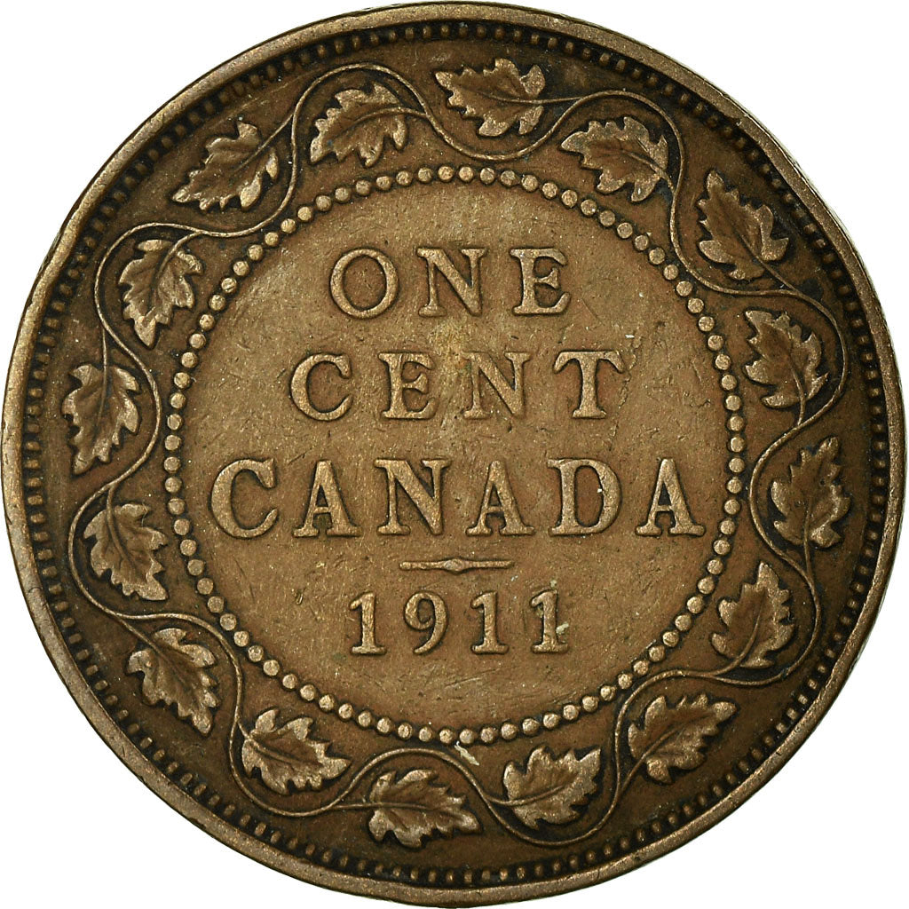 Moneta, Canada, George V, Cent, 1911, Royal Canadian Mint, Ottawa, BB, Bronzo